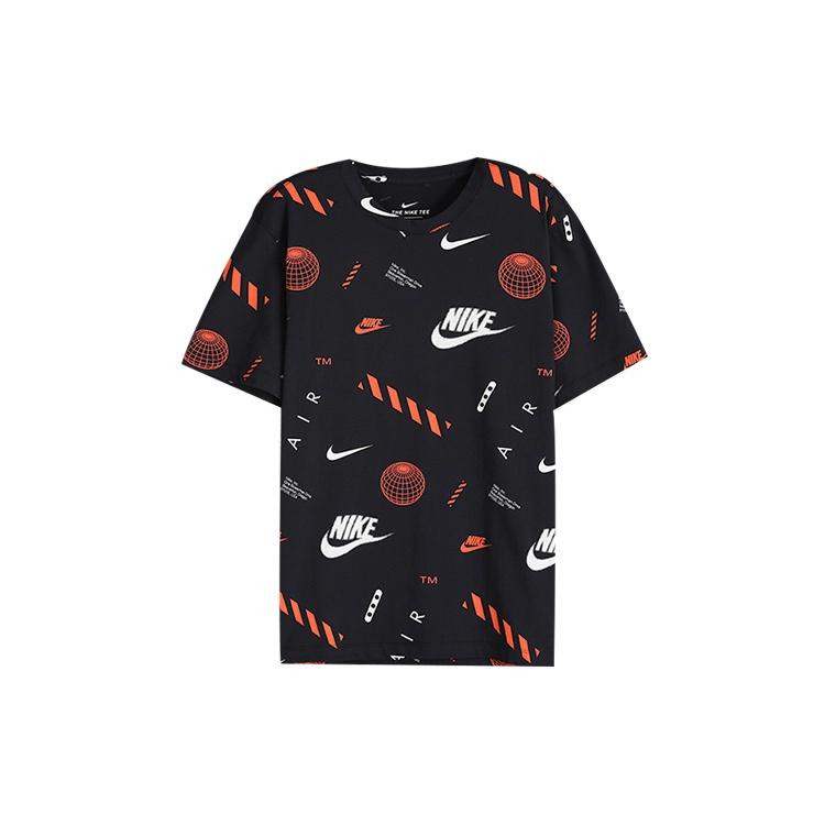 Nike Street Full Print Logo Short Sleeve Black Men's CT6545-010