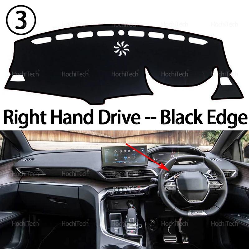 For Peugeot 3008 5008 GT Hybrid 2016-2022 Car Dashboard Cover Avoid Light Pad Instrument Platform Cover Mat Carpet Accessories