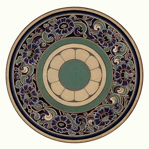 Creative Bohemia Pattern Plates Ceramics Wall Hanging Decorative Background Plate Nordic Style