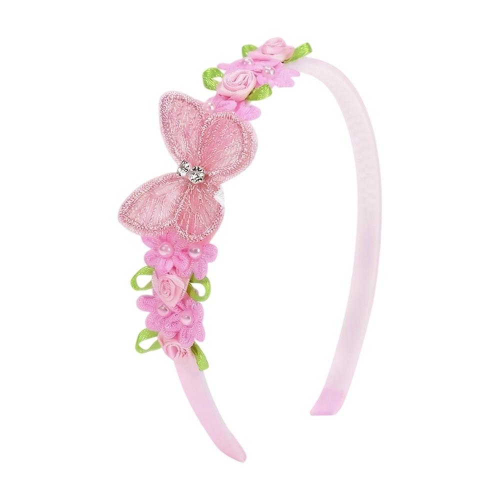 Lace Children Girls Headband Flower Butterfly Kids Hair Head Hoop Bands Headdress Accessories