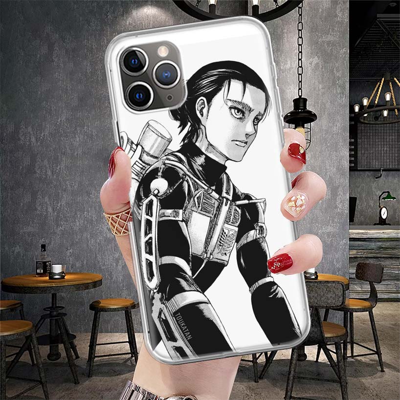 Titan Attack Eren Soft Phone Case For IPhone 18 11 17 Air 16E 16 Pro Max 15 + 14 Plus 13 Mini 12 Apple 7 SE 8 Fundas Coque 11 17 Ai
