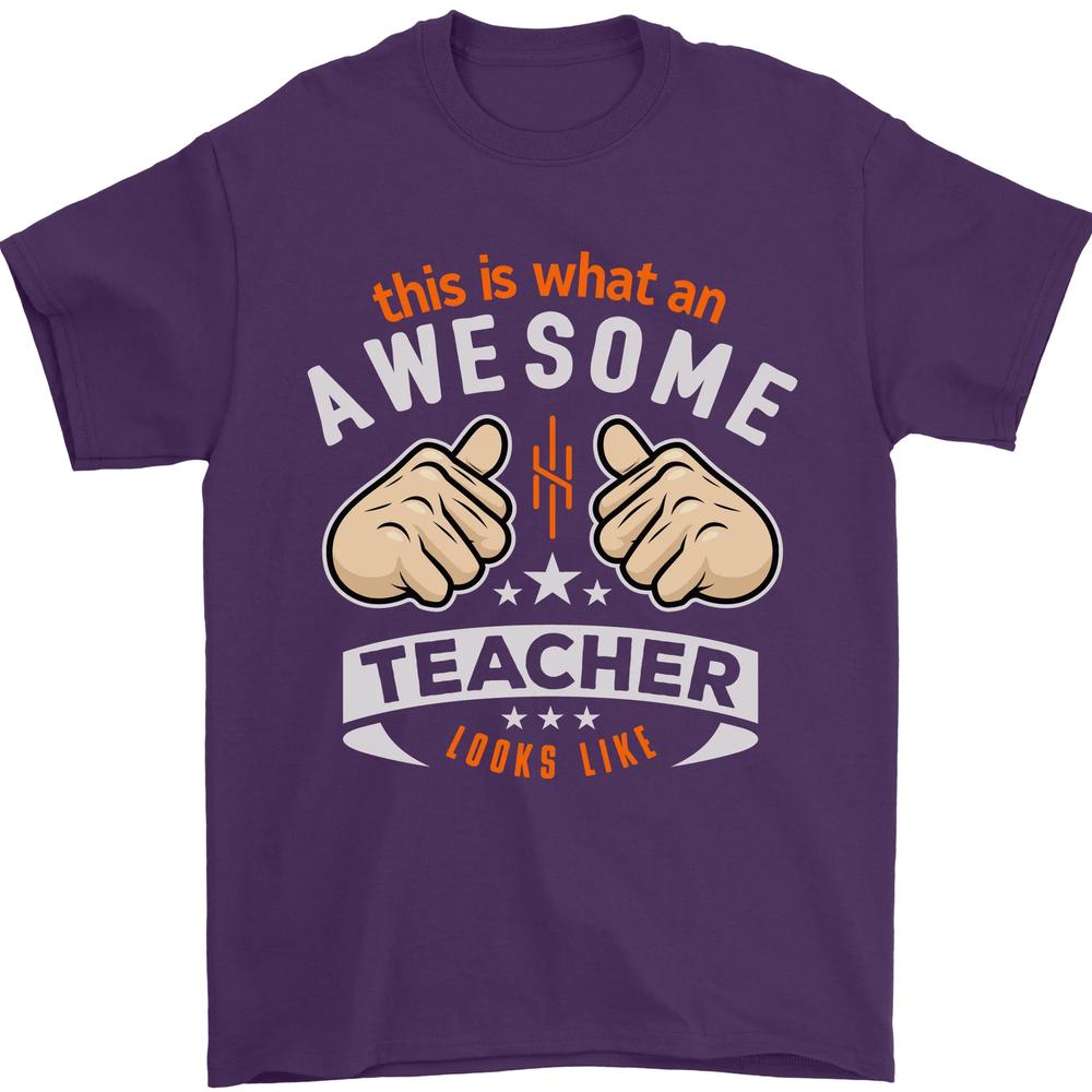 Awesome Teacher Looks Like Teaching Funny Unisexs TShirt 100 Cotton