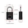 Keyless USB Rechargeable Door Lock Fingerprint Smart Padlock Quick UnlockAA