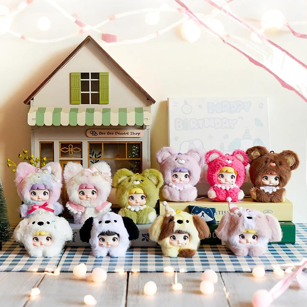 TOP TOY x Nommi Baby Серия Tan Плюшевый кулон Слепой Пластик Премиум Мягкий Винил Персонаж для Дня Рождения Сувениры (1 кусок) Гачапон, Коробка, Фигурка, Модель, Игрушка,