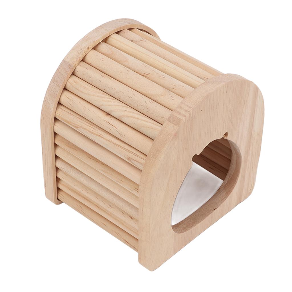 Hamster Wooden Arch House Dome Roof Wooden Hamster Arch Hut for Mice Chinchillas Guinea Pigs