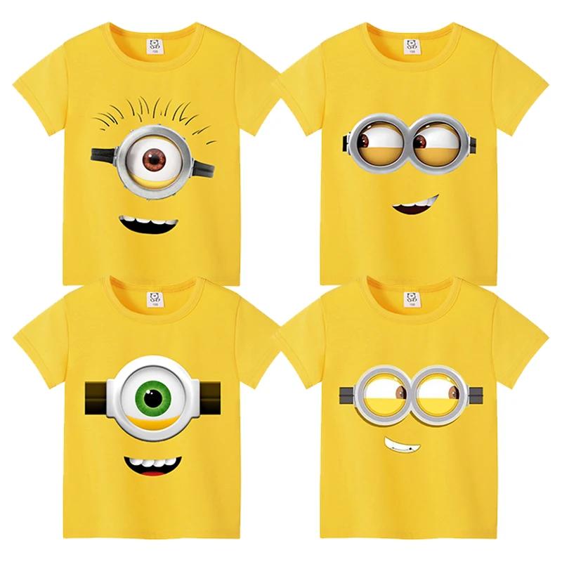 Cute Minions Tshirts for Kids Made of Pure Cotton Suitable for Both Boys and Girls Comfortable Tops and A Great Birthday Gift