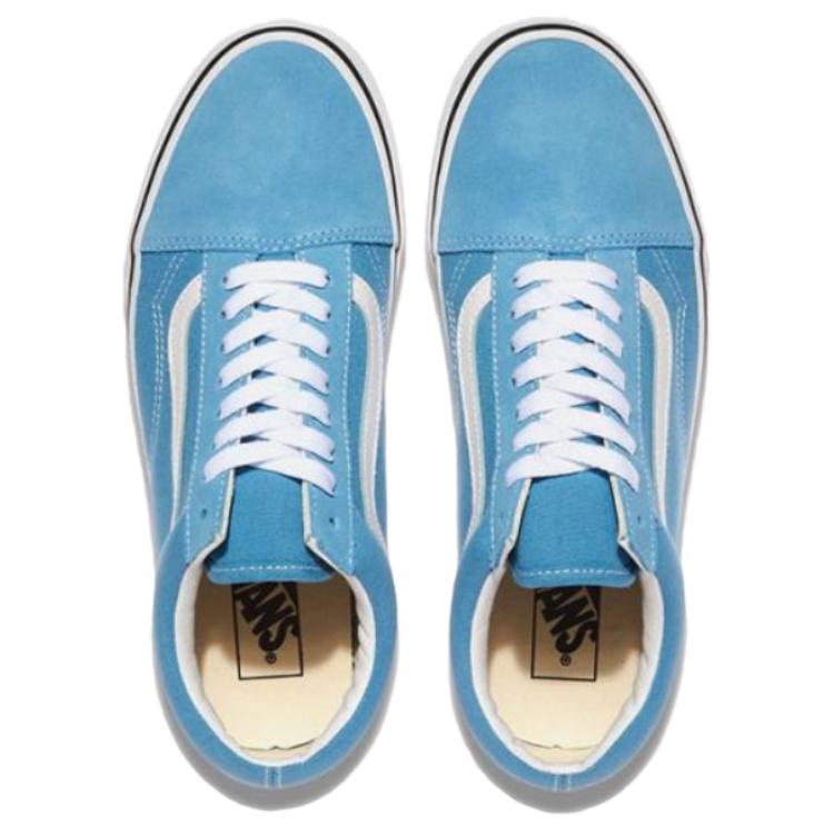 Vans Низкие кеды для скейтбординга Old Skool, унисекс, сине-белые, VN000D5NE2W