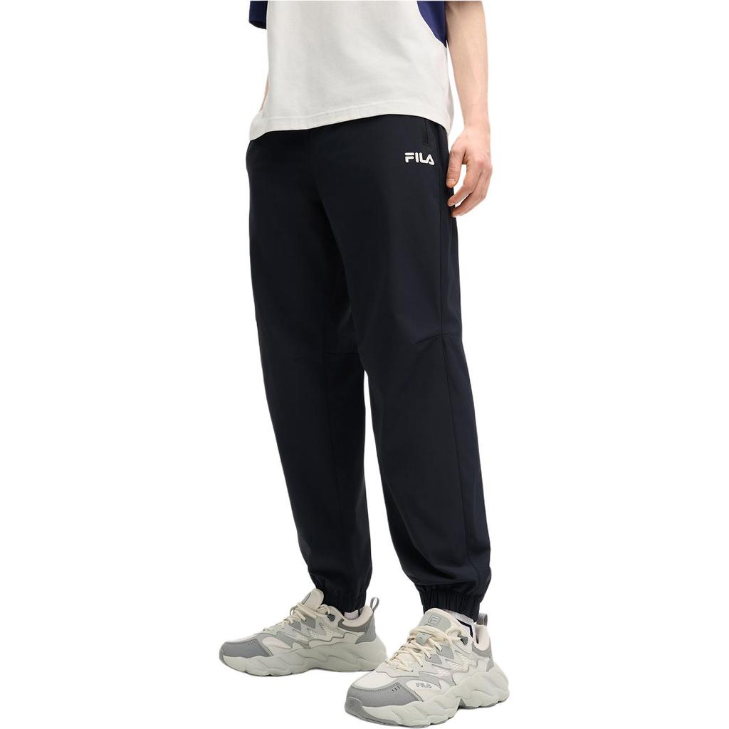 Fila Comfortable Versatile Workwear Knitted Sports Pants Men Bottoms Black F11M519603FBK