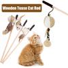Kitten Feather Scratching Mouse With Mini Bell Tease Cat Rod Cat Toy Pet Supplies Interactive Stick