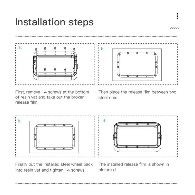 CREALITY 3D Halot one/LD-002H /LD-002R Набор ванночек для смолы с FEP-пленкой и металлическим каркасом Для детали CL-60
