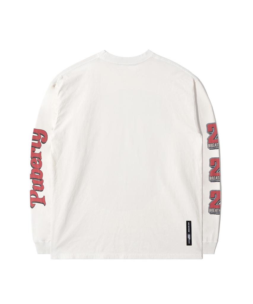 QT8 GARMENTS Rg Другое Место Стиранная Лонгслив (Экрю)