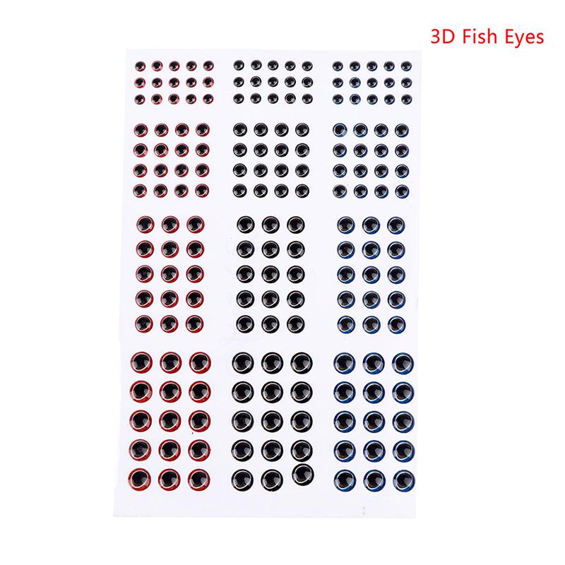 183 шт., рыбий глаз, 0,39 дюйма, 3D, 4D, 5D, голографическая приманка, рыбьи глаза, приманки для завязывания мушек, поделки