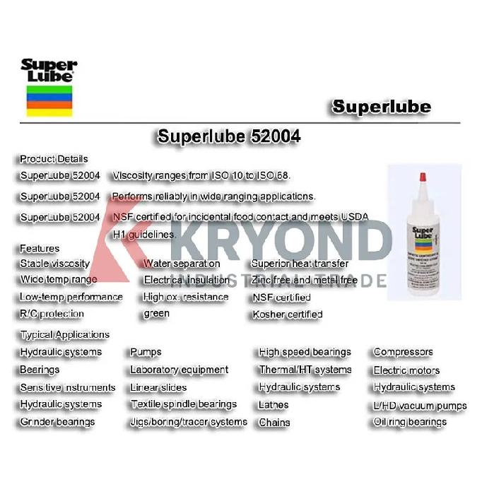 Super Lube 52004 51004 Синтетическое Легкое Масло Масло Пищевого Назначения для Подшипников Рыболовных Катушек, Прецизионных Инструментов и Малых Механизмов