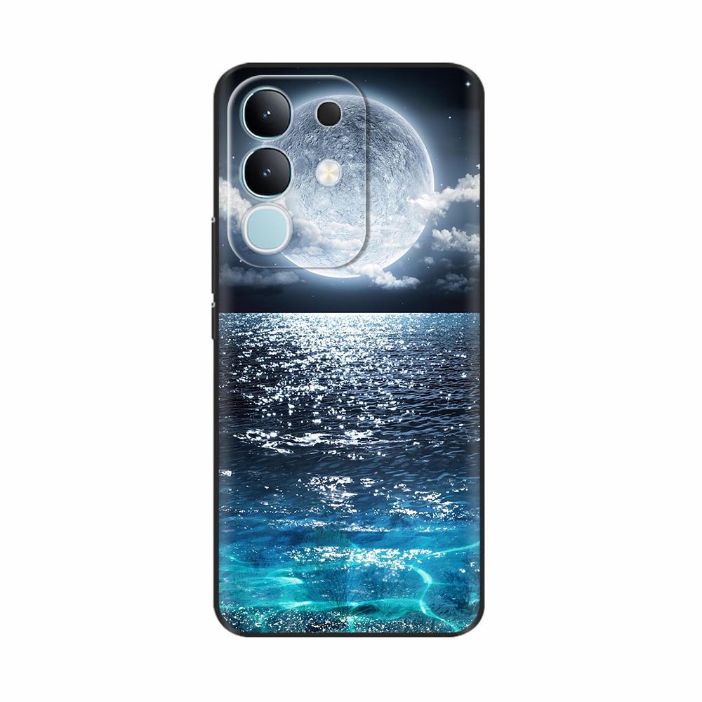 Чехол-крышка для Vivo Y29 4G 2025 Милые Цветы Мягкий Силикон Capa Чехлы для Телефона Для Vivo Y29 4G Чехол Мультяшные Ударопрочные Сумки Coque