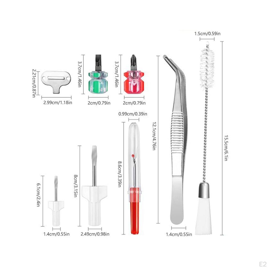 Набор для чистки швейной машины Аксессуары Serger Brush Tweezer Repair