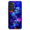 Coque Pour Samsung Galaxy S23 Plus Têtes De Mort Bleu Coloré Maniacase