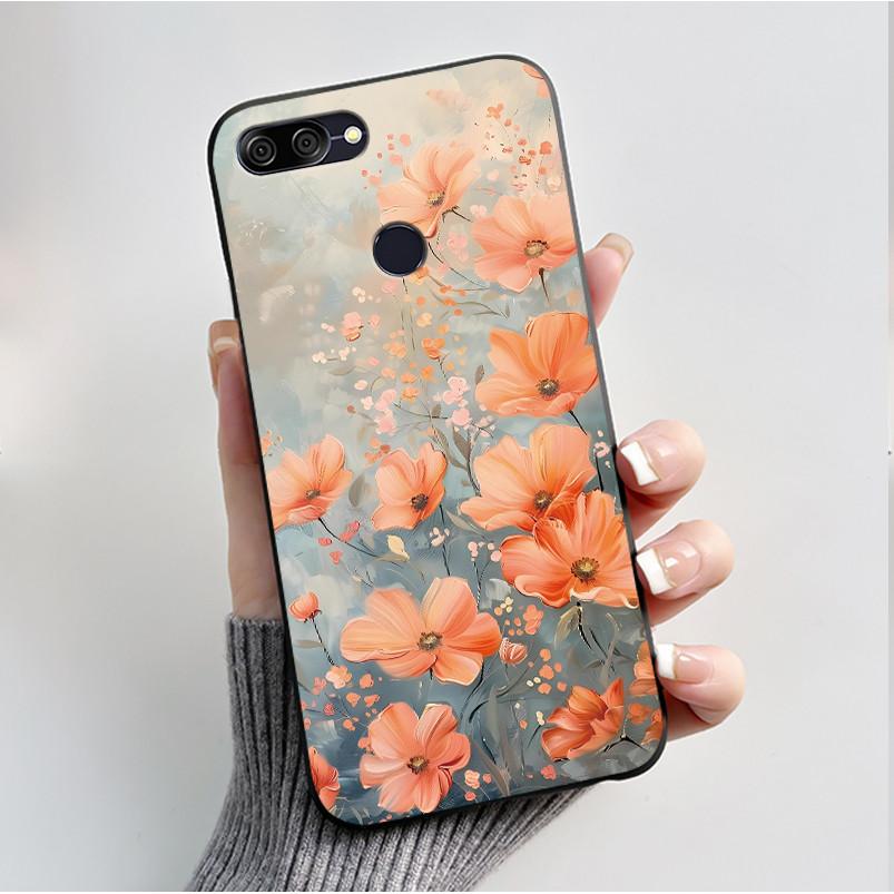For Asus Zenfone Max Plus M1 ZB570TL X018 Case Fashion Butterfly Flowers Soft Black Silicone Cover For Asus Max Plus M1 Bumper
