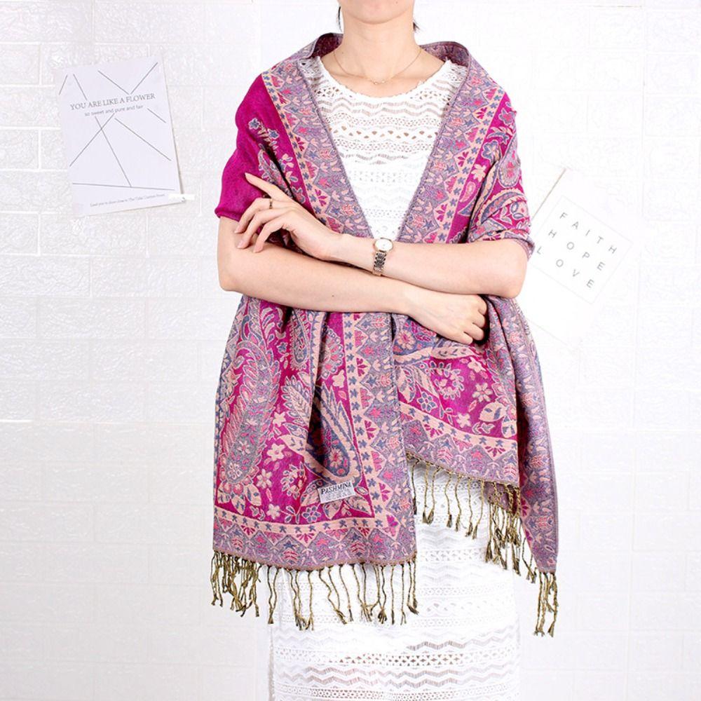 Winter Women Scarf Bohemian Travel Scarves Ladies Long Soft Shawls