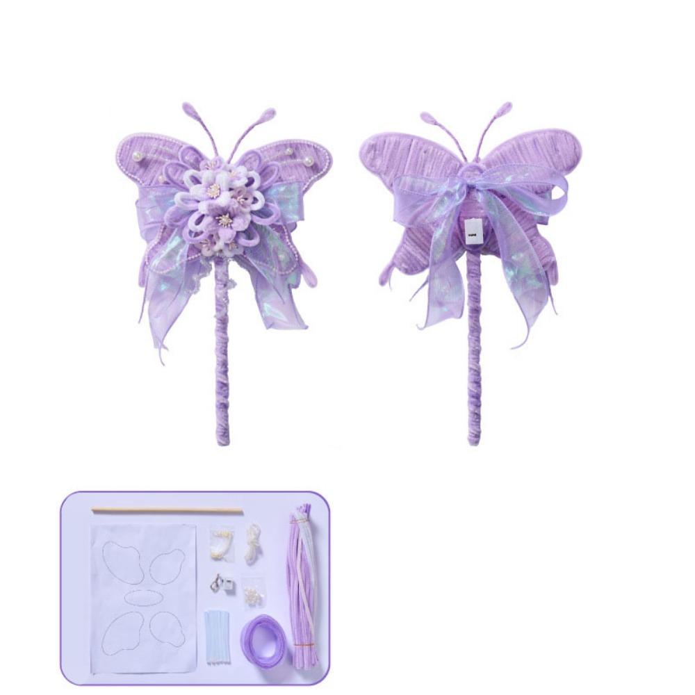 Iron Wire Strip Stick Butterfly-shaped Lantern DIY Kit Mid-Autumn Festival Lantern Hanfu Props