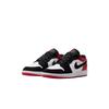 Кроссовки Air Jordan 1 Low SE GS Black Toe для детей Белые Красно-бордовый IB8970-106