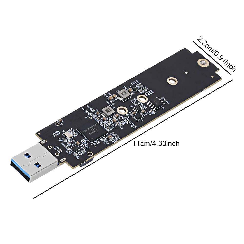 Адаптер NVME на USB 10 Гбит/с M.2 NVME USB 3.1 Адаптер Макс. 2 ТБ Двойной протокол NVMe SATA M2 SSD Плата для M.2 2230 2242 2260 2280 SSD