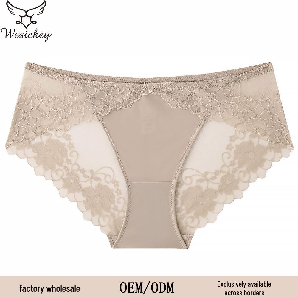 Sexy French Lace Panties: Breathable, Comfortable, Pure Cotton Crotch, Low-Waist Hip-Lifting Design