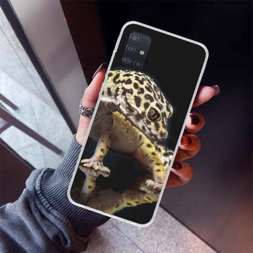 Lizards Geckos Phone Case For Samsung Galaxy A52 A51 A50S A32 A22 A12 A02S A72 A71 A31 A70 A30S Note 20 Ultra 10 Plus S10 Galaxy