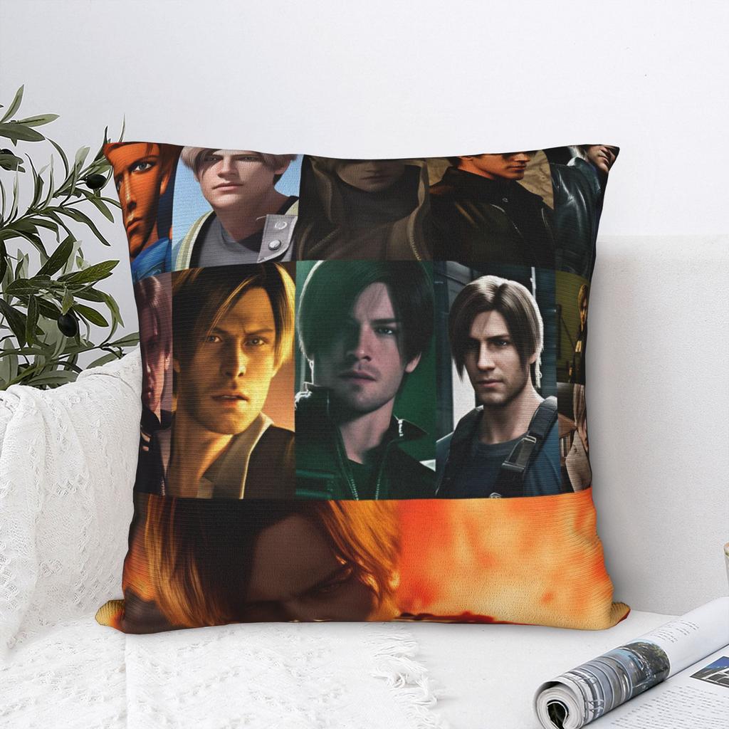 Leon Kennedy Pillow Case Graphic Pillow Cover For Sofa Home Decoration Novelty Pillowcases