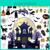 Halloween Classroom Theme Indoor Castle Decor Stickers Set With Paper Material