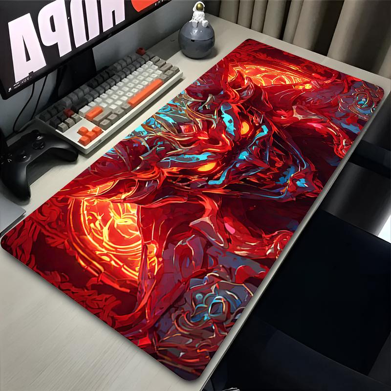 Mouse Pad Computer Size Mousepad Nonslip Gamer Keyboard Pad Anime Mausepad Design Hd Oni Hannya Samurai Mask Desk Mat Carpet