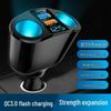 Dual USB-C Car Charger with Digital Display & QC3.0 Fast Charge