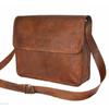Mens Genuine Vintage Brown Leather Messenger Bag Shoulder Laptop Briefcase NEW