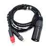 Улучшенный 4-контактный балансный кабель XLR для наушников hd600 hd650 hd580, гладкий высокочастотный кабель, аксессуары