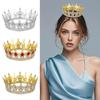 European and American Baroque Alloy Teardrop Crown Headwear for Brides Wedding Photography Accessories Full Round Coming of Age Ceremony Headwear