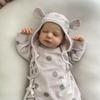 Кукла новорожденного с тканевым телом из хлопка Loulou 49 см, реалистичная спящая кукла-реборн, мягкая кукла-симулятор, детская игрушка, подарки на день рождения для детей