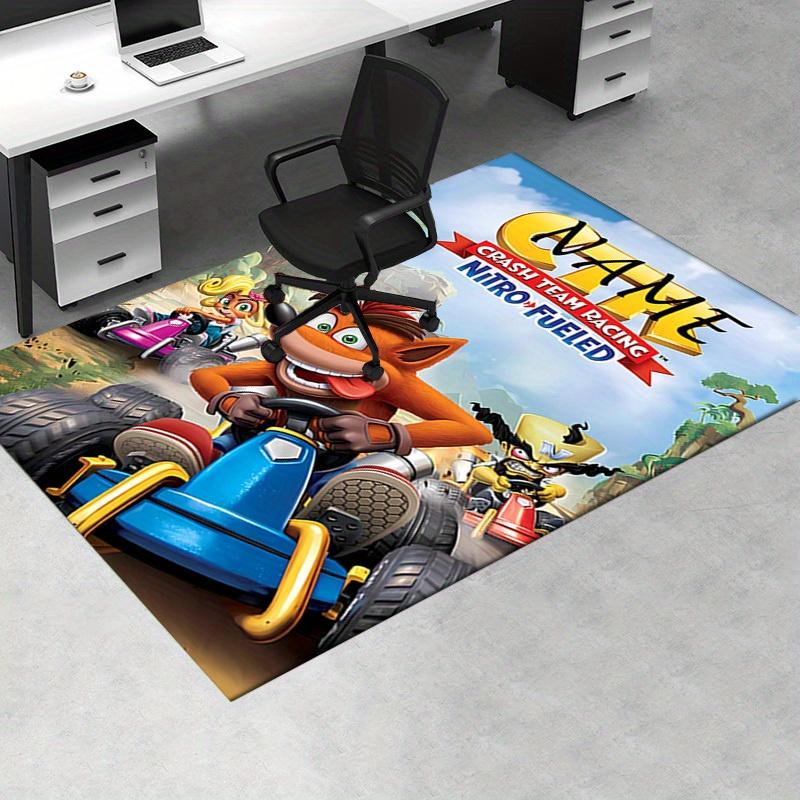 Коврик Crash Team Racing Офисный Ковер Мягкий Полиэстер Коврик для Входа Моющийся Нескользящий Машинная Стирка