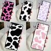 Cow Print Case For Samsung Galaxy S24 S23 Ultra S22 S20 FE S21 FE Note 10 20 S8 S9 S10 Plus Cover