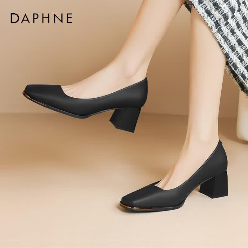 Женские туфли-лодочки Daphne с квадратным носком на блочном каблуке