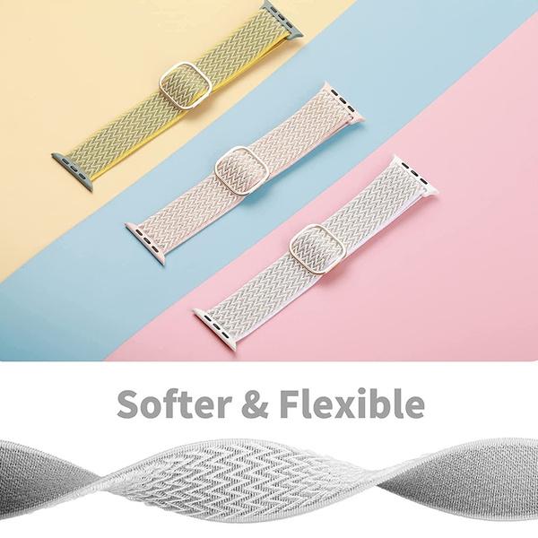 Эластичная петля Solo Loop, совместимая с ремешками Apple Watch 44 мм, 42 мм, 40 мм, 38 мм, регулируемый эластичный спортивный нейлоновый ремешок для серии iWatch