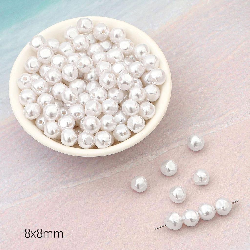 ABS Shaped Bead Jewelry Accessories: DIY Bracelet & Earring Supplies