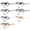 Double-layer Retro Rivets Vintage Steampunk Flip-Up Sunglasses Punk Eyeglasses Flip Lens Small Round Sun Glasses