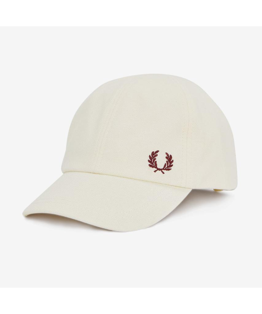 Fred Perry Классическая кепка из пике - Экрю/Бордовый Cfpu2536726-V84