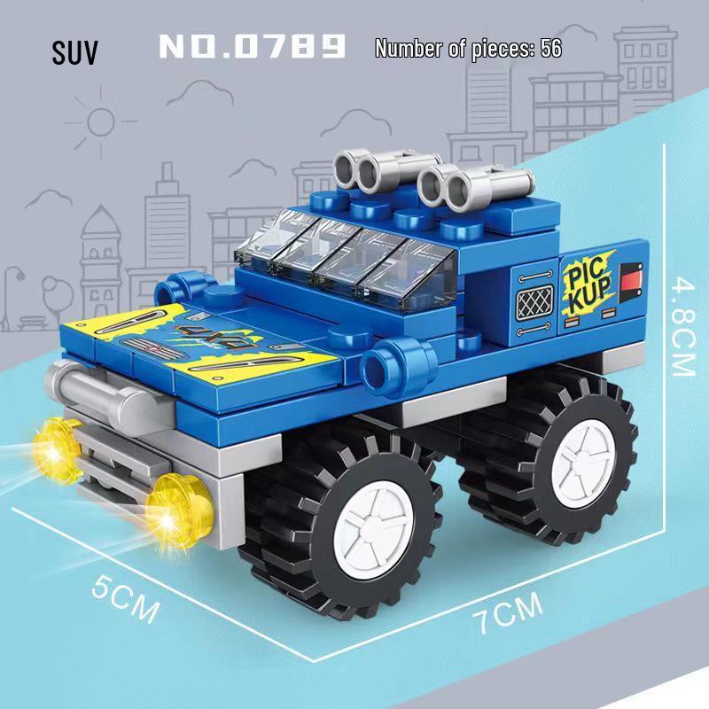 Образовательная модель гоночного автомобиля, совместимая с LEGO, игрушка из мини-строительных блоков