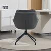 Household Office Chair, Faux Leather Armchair, Deep-Seat Vanity Chair – Ideal for Living Room & Bedroom