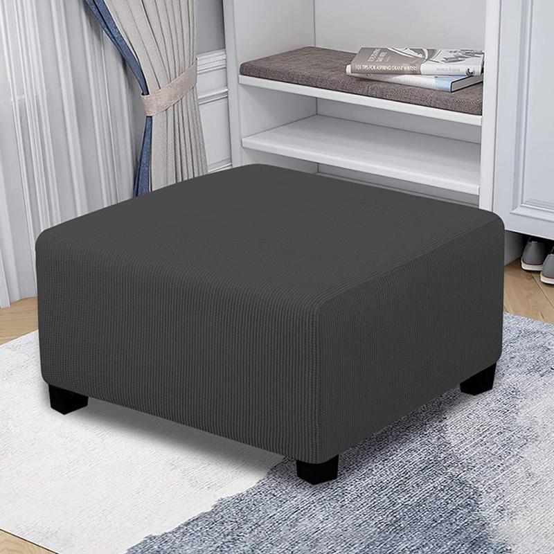 1 шт. Чехол на табурет Прямоугольный Накидка Большой Полиэстер Эластичный Съемный Стрейч Однотонный Защитник Табурета