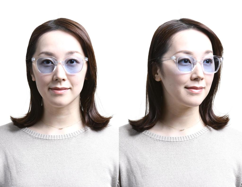 az Wellington Square Sunglasses Cuts Over of UV Rays Light Color Sunglasses [FaceTrick Label] 99.9% Clear/Blue AZ0101-93