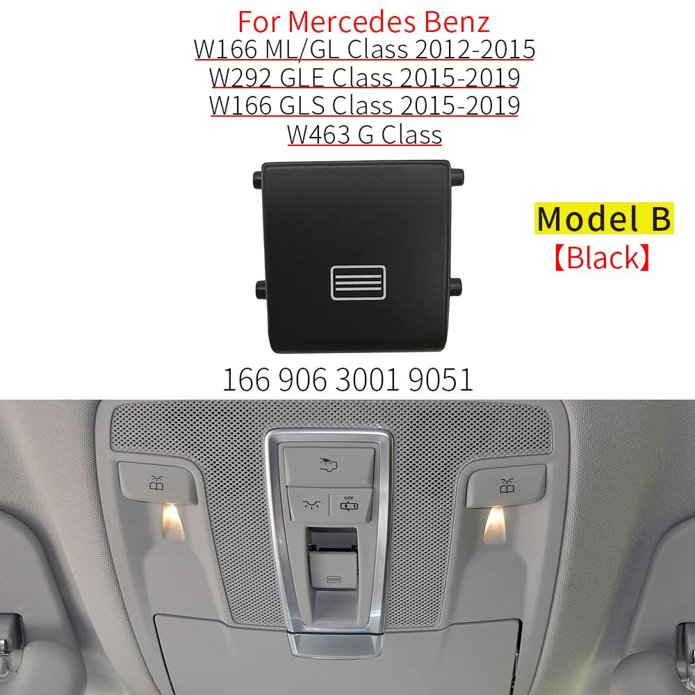 Для Mercedes W166 W292 W463 Крыша Люк Переключатель Окно Кнопка Крышка Пластик для Benz ML GL GLE GLS 2012- ML320 GLE350 GLS450