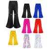 Kids Boys Girls Flared Pants Shiny Sequins Stage Performance Pants for Latin Jazz Dance Performance School Party