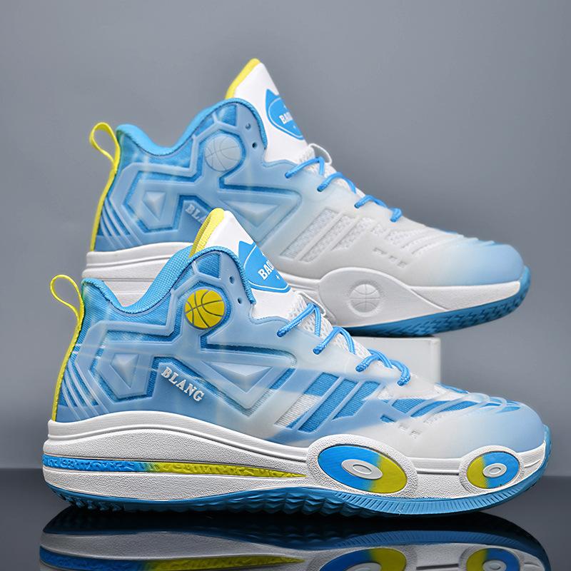 New men's basketball shoes fashion luminous version student shock absorption breathable game training shoes couple the same style