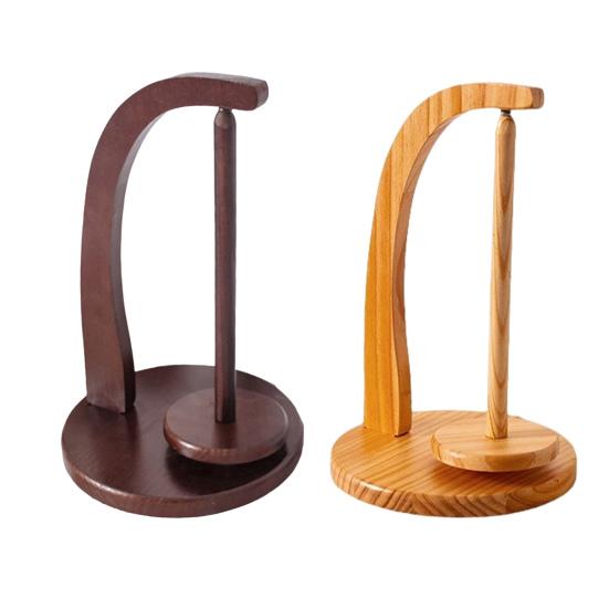 Деревянный держатель пряжи с магнитными креплениями Плавное вращение Прочная конструкция Стеллаж для хранения прялки